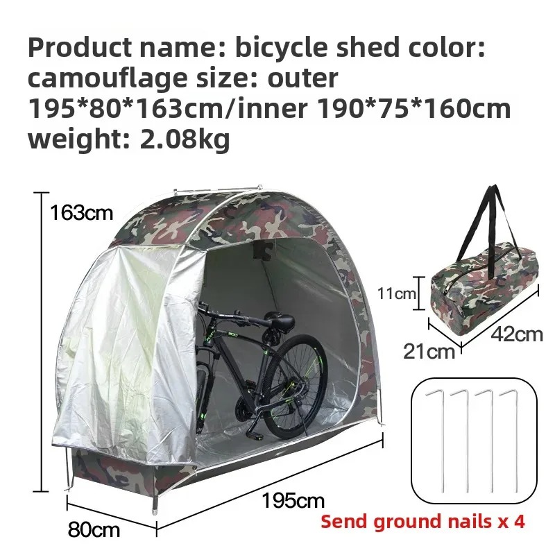 Cycling Gear You Need - Abri de vélo portable pour l'extérieur,