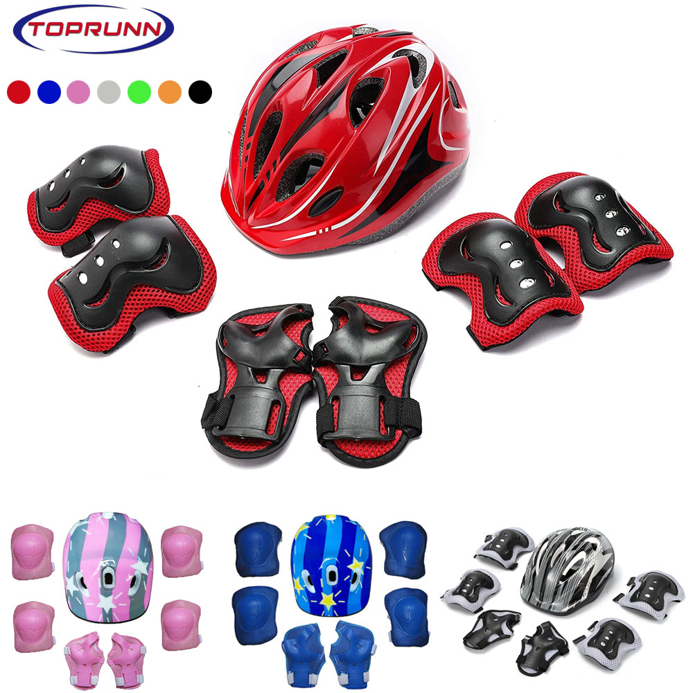 Cycling Gear Of The Year - Casque de vélo pour enfants, genouillères,