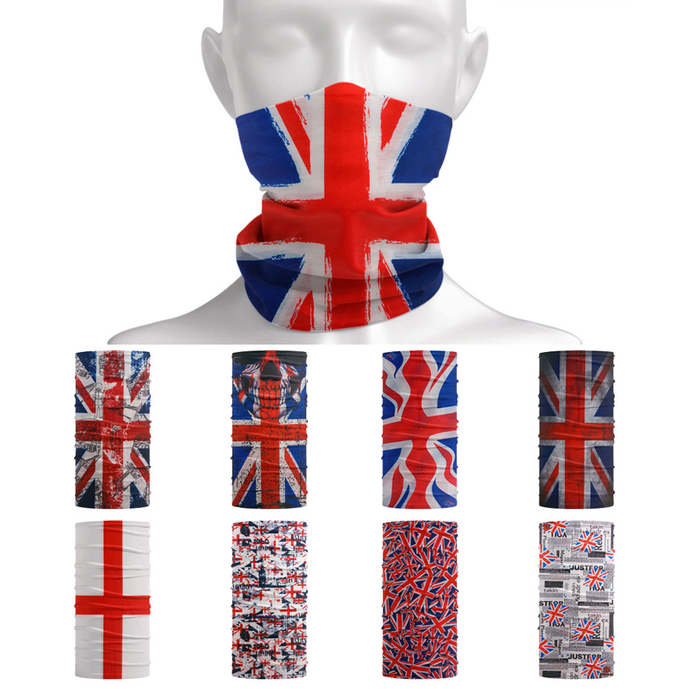 Mens Cycling Gear Uk - Bandana Tube de cou drapeau de
