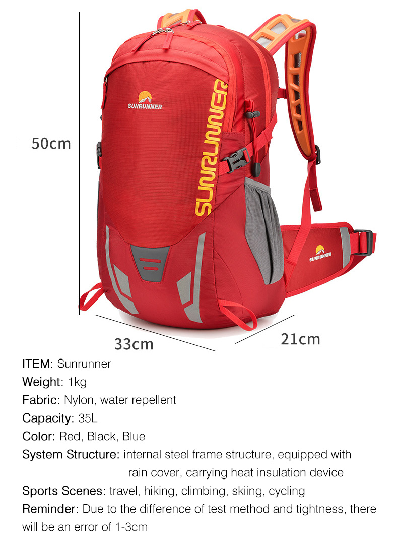 Sac à dos de randonnée 35L, gr - Cycling Gear Bag avis et prix
