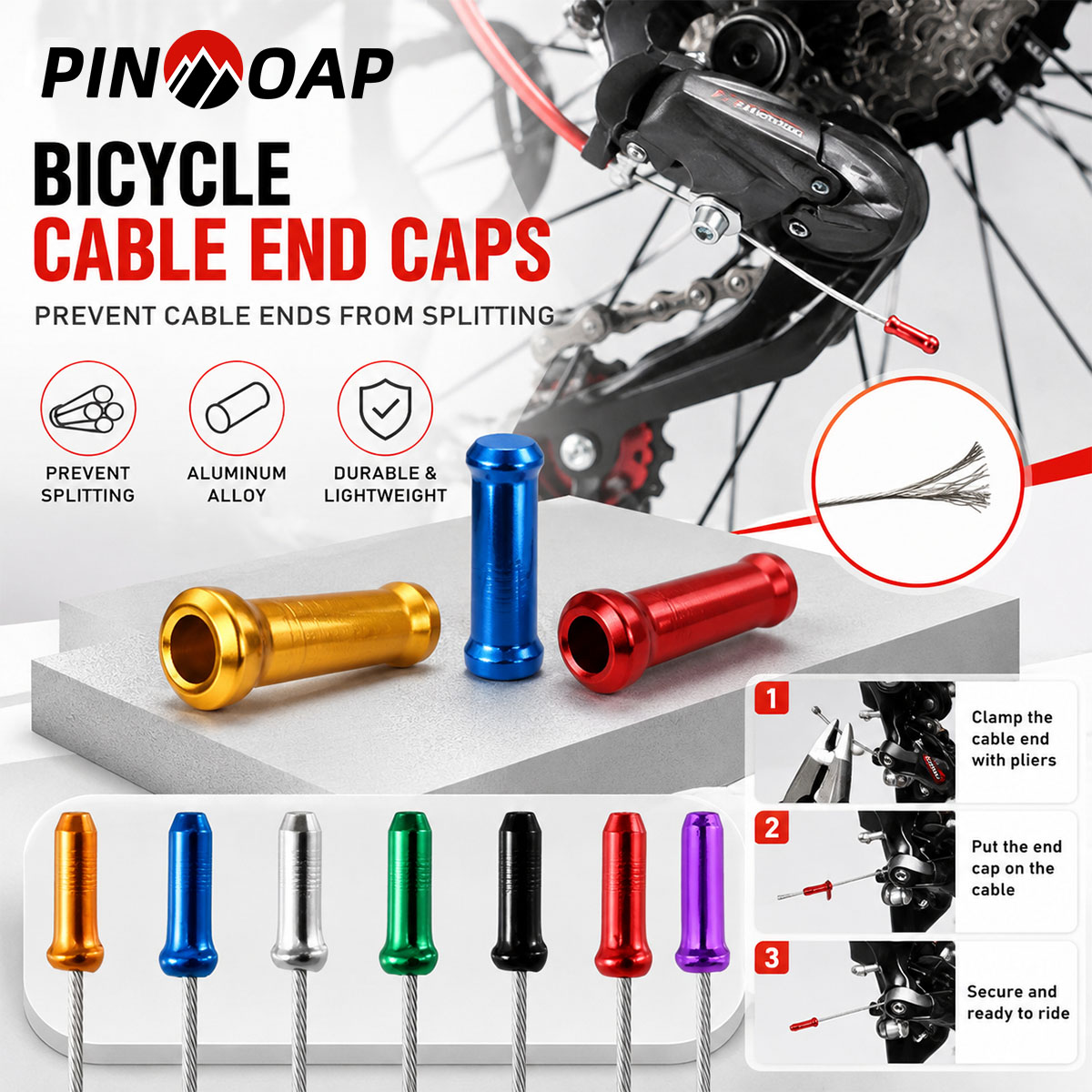 PINMOAP 100 embouts de câble e - Cycling Gear Tips avis et prix