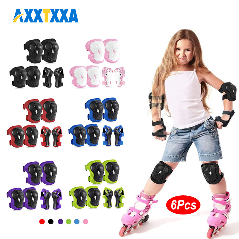6 pièces enfants genouillères  - Cycling Safety Gear For Kids avis et prix